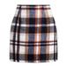 Homenesgenics Spring Dresses for Women Holiday A-Line Flared Mini Skirt Fashionable Casual Plaid Printed High Waisted Tight Wool/Brown-CyberÂ·Monday Deals