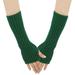 Herrnalise Christmas Gifts Women s Long Gloves Knitted Fake Sleeves Exposed Fingers Warm Arm Gloves Clearance Sales Today Deals Prime