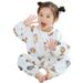 New Children s Fuzzy Sleeping Bag Baby Spring And Autumn Winter Jumpsuit Pajamas Baby Split Leg Crawling Suit White 110(3 Years-4 Years)