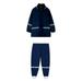 ZRBYWB Children Outdoor Raincoat Rain Pants Suit Solid Color Print Hoodie Tops Pants 2 Piece Outfits Clothes Set Baby Clothing