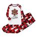 BKQCNKM Christmas Pajamas for Kids Christmas Pajamas Christmas Kids Print Blouse Tops and Pants Family Clothes Pajamas Kids Pajamas Red 8T(Kid)