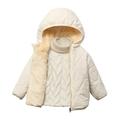 Baby Boys Girls Down Coat Solid Color Autumn Winter Padded Short Padded Jacket Jacket Jacket Medium Weight Puffer Jackets For Child