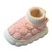 Youmylove Children Shoes Fashion Flat Home Cotton Slippers Can Be Worn Outdoors Plus Velvet Baby Cotton Slippers Child Leisure Footwear Walker