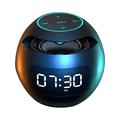 IPX5 Waterproof Bluetooth Speaker Wireless Bluetooth Speaker High Volume High Sound Quality Mini Alarm Clock Student Rechargeable Small Speaker Smart Subwoofer (black)
