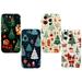 Designed for iPhone 14 Pro Max Case 4 Pack Christmas Tree Shockproof Phone Cases TPU Soft Shell