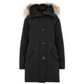 Canada Goose Rossclair Black Fur-trimmed Arctic Tech Parka, Coats - XS