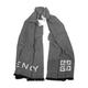 Givenchy Grey Logo Wool-blend Scarf - Black And White