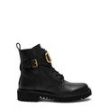 Valentino Garavani Valentino Garavani VLogo Leather Combat Boots - Black - 7