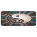 Brown 0.1 x 19 x 47 in Kitchen Mat - East Urban Home Ying Yang Kitchen Mat, Polyester | 0.1 H x 19 W x 47 D in | Wayfair
