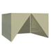 Arlmont & Co. Mychell Canopy Sidewalls, Polyester in Brown | 82 H x 118 W x 118 D in | Wayfair CF660ABF6E804BAFB66BC977A9744B63