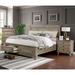 Enitial Lab Kaler 3 Piece Bedroom Set Wood in Brown/Gray | 57.25 H x 64.75 W x 93.5 D in | Wayfair IDF-7568Q-3PC