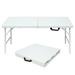 Ebern Designs Ivar Outdoor Table Plastic in White | 29 H x 70.87 W x 29 D in | Wayfair 8E0705DAECDE493DB4FFB375FB8E42C8