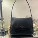 Kate Spade Bags | Euc, Auth Kate Spade Black Leather Foldover Hobo, Peebled-Leather | Color: Black/Silver | Size: 12.7"L X 10"H X 4"D