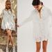 Free People Dresses | Free People Constance Mini Dress In White Size Large Lace Eyelet New | Color: White | Size: L