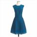 J. Crew Dresses | J. Crew Perforated Silk Blend A-Line Dress With Pockets | Color: Blue | Size: 2