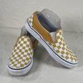 Vans Shoes | *Vans Unisex Checkerboard Classic Slip- On Canvas Shoes Sz 7 | Color: White/Yellow | Size: 7