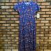 Lularoe Dresses | Maxi Dress ~ Lularoe Maria Floral Dress Xxs | Color: Blue/Purple | Size: Xxs