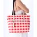 Kate Spade Bags | Kate Spade Chelsea The Better Nylon Large Tote Gingham Check Print Pink Multi | Color: Red/White | Size: Os