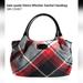 Kate Spade Bags | Kate Spade Plaid Satchel With Black Patent Leather Trim. | Color: Black/Red | Size: Os