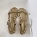 J. Crew Shoes | J. Crew Menorca Padded Leather Slingback Casual Sandals In Taupe - Size 8 | Color: Red | Size: 8
