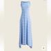 J. Crew Dresses | J Crew Boatneck Vintage Cotton Maxi Dress In Stripe, Size Medium | Color: Red | Size: M