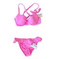 Jessica Simpson Swim | Jessica Simpson Barbie Pink Daisy Bikini Swimsuit Size Small Nwt | Color: Pink | Size: S