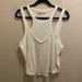 Free People Tops | Free People We The Free White Double Tank Top Size Xl New With Tag | Color: White | Size: Xl