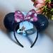 Disney Accessories | Disney Minnie Mouse Ears Headband New Polka Dot Bow One Size Kids To Adult | Color: Black/Pink | Size: Os