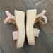 J. Crew Shoes | Jcrew Wedge Sandals Size 9 | Color: Cream/Tan | Size: 9