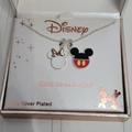 Disney Jewelry | Disney Made For Each Other Mickey & Minnie Mouse Head Necklace | Color: Silver | Size: Os