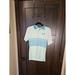 Under Armour Shirts | Euc Men's Under Armour Loose Heat Gear Polo Shirt Green Blue Striped Size Small | Color: Green | Size: S