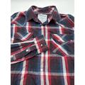 Levi's Shirts | Levi Strauss Pearl Snap Shirt Mens Medium Two Horse Brand Plaid Red Blue | Color: Red | Size: M