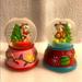 Disney Holiday | Disney Mickey Mouse And Minnie Mouse Musical Christmas Snow Globes Set | Color: Green | Size: Os