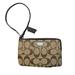 Coach Bags | Coach Large Brown Corner Zip Wristlet Signature Canvas With Coach Keychain | Color: Brown/Tan | Size: Os