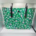 Kate Spade Bags | Euc Kate Spade Molly Party Floral Tote. 12 X 9. Green, Purple, White, Black Tote | Color: Green/Purple | Size: Os