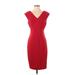 Adrianna Papell Casual Dress - Sheath: Red Dresses - Women's Size 4