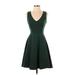 Lulus Casual Dress - A-Line: Green Solid Dresses - Women's Size X-Small