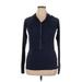 Athleta Zip Up Hoodie: Blue Tops - Women's Size Large