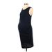 Liz Lange Maternity Casual Dress: Blue Dresses - Women's Size Small