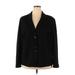 Eileen Fisher Blazer Jacket: Below Hip Black Print Jackets & Outerwear - Women's Size 2X