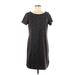 Andrea Jovine Casual Dress - Shift: Gray Marled Dresses - Women's Size Medium