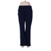 Lands' End Dress Pants - Mid/Reg Rise: Blue Bottoms - Women's Size 6