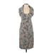 Catherine Jane Casual Dress: Gray Jacquard Dresses - Women's Size 2