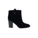 Nine West Ankle Boots: Black Solid Shoes - Women's Size 11 - Almond Toe