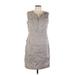 Alfani Casual Dress - Sheath: Gray Dresses - Women's Size Large
