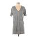 Zara W&B Collection Casual Dress: Silver Marled Dresses - Women's Size Small