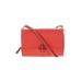 Tory Burch Leather Crossbody Bag: Pebbled Red Solid Bags