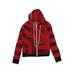 Polaris Zip Up Hoodie: Red Tops - Kids Boy's Size Small