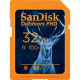 SanDisk 32GB Outdoors FHD UHS-I SDHC Memory Card SDSDUNR-032G-GN6VN