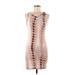 Zara Casual Dress - Bodycon Scoop Neck Sleeveless: Tan Dresses - Women's Size Medium